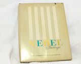 2 Pairs 1950s Stockings - Dark Grey Seamless 50s Thigh High Hosiery - Diamond Texture Nylon - Twilite Charcoal Hue - NIB Original Box Nebel