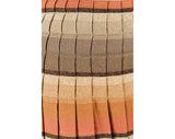 Size 6 Brown Plaid Skirt - Autumn Hued Wool 50s Pleated A-Line - Completely Reversible - 1950s Schoolgirl Toffee Tan Gray Black - Waist 26.5