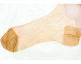 3 Pairs Seamless Stockings - 1950s Hosiery - Rose Beige Taupe - Size 9 1/2 15 Denier - 40s 50s Three Crystal Clear Sheer Sets - Valcort NIB