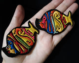 Phish Band Patch - Early 1990s Rocker - Funk Rock Folk Pop Alternative Genre - Tropical Fish Shaped Alt Music Rainbow Applique for Jacket