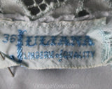 Size 8 1930s Nightgown - Authentic 30s Pale Blue Bias Cut Rayon with Deco Lace - Femme 30's Glamour - Juliana Lingerie - Bust 35 - 50733