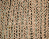 Size 6 Authentic 1930s Dress - Pink Cotton Crochet Lace Short Sleeved 30s Blouson - Quaint Hand Crocheted Square Neck Frock - Waist 25 to 26
