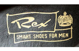 Size 8 Men's Shoes - 1960s Mod Black Patent Mens Dress Shoe - 60s Mid Century Modern - Streamlined Oxfords - NOS 60's Deadstock by Rex