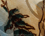 1940s Men's Hunting Theme Tie - 40s Rayon Novelty Print Necktie - Forest Scene Print Satin with Duck - Shotgun - Smoking Pipe - Woodland