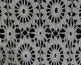 Size 6 Crochet Blouse - Short Sleeve 1960s 1970s Ivory Cream Hand Crocheted Openwork Top - Meticulous Chinese Handiwork - Bust 34.5
