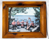 3 Framed Prints of Interlochen Arts Camp Michigan - Pictures 50s Harpists Orchestra Ballet Dancers - Les Preludes Musicians - Pine Frames
