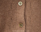 Size 4 Cashmere Dress Set - 1950s Mocha Beige Luxury Knit Sweater & Pencil Skirt - Sexy 50s Sweater Girl Secretary Suit Luisa Spagnoli Italy