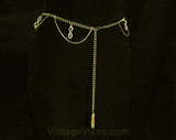 Gold Snakes Goddess Style Chain Belt - Small Size 0 to 8 - 1970s 1980s Disco Style - Greek Glamour Look - Mint Condition Deadstock - 48299