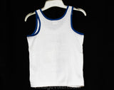 1970s Boy's Creepy Comics Tank Top - Size 10 Boys Shirt - Kitschy Cartoon Spider Comic Book Deadstock - 70s Retro Athletic Top - Chest 28