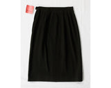 XXXS 60s Tweed Pencil Skirt - Loden Green Brown Wool - Classic 1960s Office Secretary - less than Size 000 - Waist 20 - NWT Deadstock