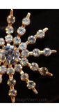 FINAL SALE 1950s Powder Blue Rhinestones Starburst Pin & Earrings - Spring Pastel Blue and Silver 50s Jewelry Set - Demi-Parure - Atomic Era