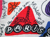 Men's Large 1960s Shorts - 60s Tourist Novelty Print Mens Summer Shorts - Paris - Rome - Venice - London - Dublin - Waist 34 to 40 - 39520-1