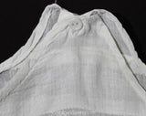 Antique Baby Chemise - Fine Cotton White Toddler's Slip with Greek Key Lace - Size 2T 18-24 Months - Girls Summer 1910s 1920s Under Dress