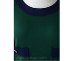 ca. 1990 Chanel Boutique Emerald Knit Mini Dress - Size 10 Designer Green Sheath - 1785 Dollars Original Tag NWT Mint Condition - Bust 36.5