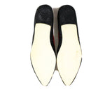 Size 9 Mod 1960s Patchwork Leather Pumps - Unworn Shoes - Red Gray & Black Stitched Color Block Patches - 50s 60s Secretary Deadstock NIB