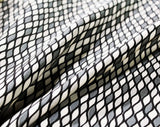 50s Gray & Black Rayon Fabric - 5 Yards x 40 Inches - Harlequin Diamond Mid Century Print - Summer Weight 1950s Dress or Lining Yardage