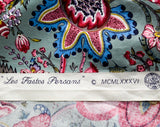 Beautiful Interior Designer Fabric - The Persian Splendors - 1.4 Yards x 28" - French 1980s Decorator Sample for Upholstery Drapes Cushions