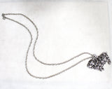 Big Horn Sheep Pendant Necklace - Italian Ram with Curly Wool - Silvertone Metal - Stamped Italy - Alps Mountain Novelty Animal - 50464