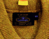 1960s Boy's Sweater - Child Size 10 Mustard Yellow Wool Mohair Pullover - Classic Retro Long Sleeve Knit Top - NWT Deadstock - Chest 29