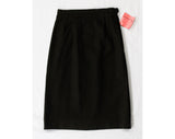 XXXS 60s Tweed Pencil Skirt - Loden Green Brown Wool - Classic 1960s Office Secretary - less than Size 000 - Waist 20 - NWT Deadstock