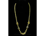 1930s Necklace - Pale Yellow Molded Glass Beads - Hand Strung - Probably 30s - May Be Later Era - Soft Hues - Spring - Summer - 42365