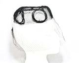 1960s Black Veiled Hat - 60s Sheer Net Pillbox Hat with Bird Cage Veil - Satin Loops - Elegant 60's Millinery - Bouffant Hairstyle Accent
