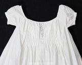 Antique 4T Toddler's Chemise with Paisley Eyelet - Size 4 Girls Summer Nightgown - Victorian or Regency Era - All Hand Sewn Seams - Chest 23