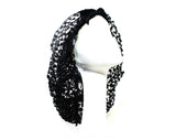 Rare 1960s Black Snood Hat - Velvet & Net Romantic Renaissance Inspired 60s Millinery - Bouffant Hairstyle Accent with Halo Style Rings