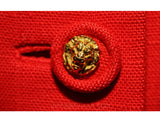 Size 4 Couture Quality Suit - 50s Flame Orange Linen Jacket & Skirt - Probably Davidow - 250 Original Price - Small - Deadstock - 33665