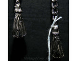 Beautiful Grecian Chain Link Belt by Hattie Carnegie - Size 12 - Vintage Style - Laurel Leaf - Scallop Silver Color Chain - 39386 1
