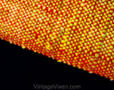 1960s Table Runner - Hand Woven Saffron Yellow & Cayenne Orange Red Cotton Textile - Beautiful Southwestern Style 60s Mod Dresser Runner