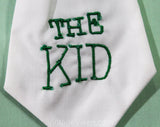 1960s Toddler Boy's Summer Shirt & Shorts Set with Attached Tie - Size 18 Months Quirky Play Outfit for "The Kid" - 60s Mint Green Cotton