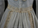 Size 8 Bridal Gown - Charming Empire Wedding Gown with Antique Inspiration - Medium Traditional Wedding With Train - Bust 35 - Waist 29