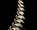 1950s Metal Swags Necklace - Francois for Coro - 50s 60s Gold Hued Office Jewelry - Hollywood Regency Modern Elegance - Sunburst - 50505