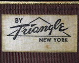 60s Brown Shoulder Bag - Brassy Gold Chain Strap - Chocolate Leather - Mod 1960s Go Go Girl Purse - Pinwheel Medallion - New York Label