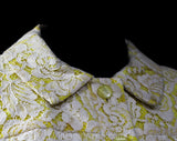 Size 6 Spring Suit - 1960s Yellow & White Lace Cocktail Dress and Jacket - Tailored Sleeveless Sheath - NWT 60s Deadstock - Bust 34.5
