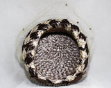 1960s Brown Ladies Hat - Neutral Beige Ecru Cocoa Bowl Shaped 60s Hat & Veil - Classic Millinery - Union Label - Spring Fall Puffy Pillbox