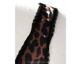 Small Leopard Print Camisole - Size 4 Negligee 60s Seductive Boudoir Chic - Sexy Animal Print - Gaymode Penneys Label - Bust 34.5 - 50078