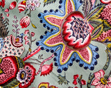 Beautiful Interior Designer Fabric - The Persian Splendors - 1.4 Yards x 28" - French 1980s Decorator Sample for Upholstery Drapes Cushions