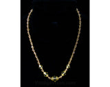 Saffron Glass 1930s Necklace - Goldenrod Yellow Cut Glass Beads - 30s - Deco Era - Glamour - Simple - Pretty - Elegant - 42373