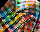 Size 8 Designer Jacket - Arabella Pollen Rainbow Tweed 90's Blazer - 1990s Suit Separates - Transparent Buttons - London Label - Bust 35