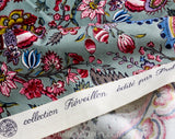 Beautiful Interior Designer Fabric - The Persian Splendors - 1.4 Yards x 28" - French 1980s Decorator Sample for Upholstery Drapes Cushions