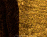 Child Size 12 Robe - 1960s 70s Hippie House Coat - Boys or Girls Two Tone Brown Gold Velour Lounge Bathrobe - Unworn Deadstock - Chest 31