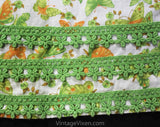 Girl's 4T 1960s Dress - Cute Toddler Girls Dress - Butterfly Novelty Print Green Cotton 60s Mod Shift & Matching Bloomer - Spring Summer