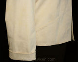 Size 6 Ivory Jacket - Mod 1970s Ultra-Suede Open Front Jacket - Small Modernist Blazer - Bust 38 Hip 36 - Designer Samuel Robert - 28586