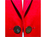 Size 10 Red Suit - 495 Dollar Original Tag - Sophisticated 1970s Faux Suede Jacket & Skirt - Haute Quality - Late 70s Deadstock - Bust 36.5